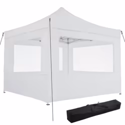 TecTake 403153, Bianco, Poliestere, Cloruro di polivinile (PVC), Alluminio