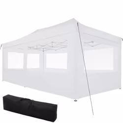 TecTake 403163, Bianco, Poliestere, Cloruro di polivinile (PVC), Alluminio