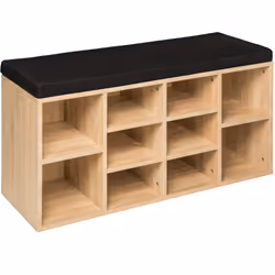 TecTake 403172, Nero, Marrone