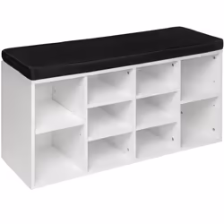 TecTake 403174, Nero, Bianco