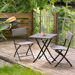 TecTake 403197 set mobili da esterno Grigio