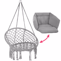 TecTake 403204 sedia da esterno Poliestere, Acciaio Grigio