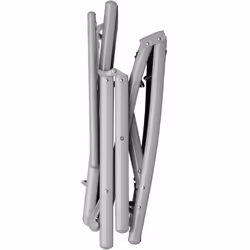 TecTake 403259 sedia a sdraio Nero, Grigio Alluminio