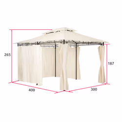 TecTake 403268 gazebo - Vista aggiuntiva 7