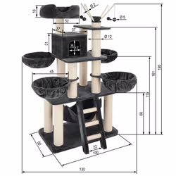 TecTake 403327 cuccia per gatto - Vista aggiuntiva 6