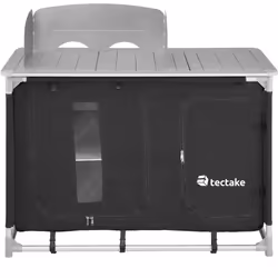 TecTake 403345 cucina per campeggio Nero