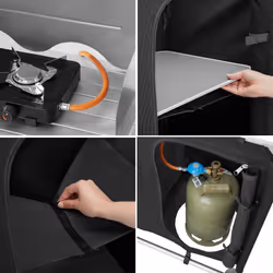 TecTake 403345 cucina per campeggio Nero - Vista aggiuntiva 4