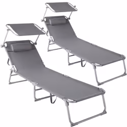 TecTake 403414, Grigio, Poliestere, Acciaio, 110 kg, 6,2 kg