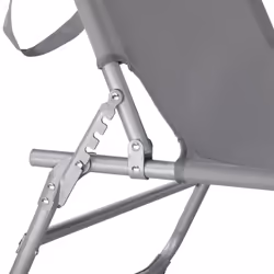 TecTake 403414 sedia a sdraio Grigio Poliestere, Acciaio - Vista aggiuntiva 5