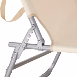 TecTake 403417 sedia a sdraio Beige Poliestere, Acciaio - Vista aggiuntiva 5