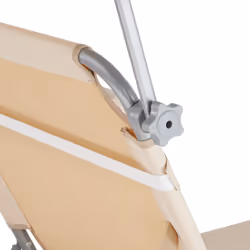 TecTake 403418 sedia a sdraio Beige Poliestere, Acciaio - Vista aggiuntiva 7
