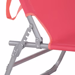 TecTake 403419 sedia a sdraio Rosa Poliestere, Acciaio - Vista aggiuntiva 5