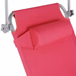 TecTake 403419 sedia a sdraio Rosa Poliestere, Acciaio - Vista aggiuntiva 7