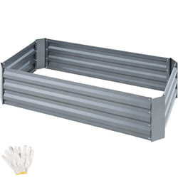 TecTake 403447 letto da giardino rialzato Grigio