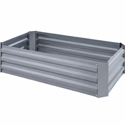 TecTake 403447 letto da giardino rialzato Grigio
