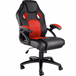 TecTake 403452, 680 mm, 690 mm, 13 kg, Poliuretano, Cloruro di polivinile (PVC), Nero, Rosso