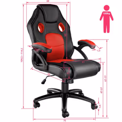 TecTake 403452 sedia da ufficio e computer - Vista aggiuntiva 6