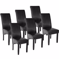TecTake 403495, Nero, 6 seduta(e)