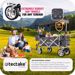 TecTake 403548 carrello manuale Grigio