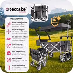 TecTake 403548 carrello manuale Grigio