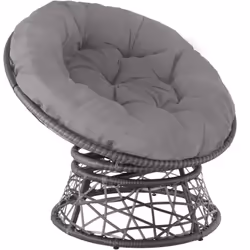 TecTake 403553, Poliestere, Acciaio, Grigio