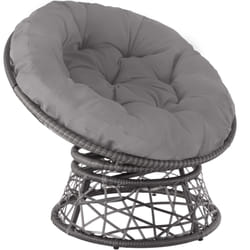 TecTake 403553 sedia da esterno Poliestere, Acciaio Grigio