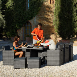 TecTake 403641 set mobili da esterno Grigio