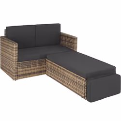 TecTake 403688 divano Marrone