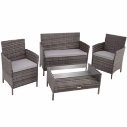 TecTake 403691, Grigio, 2 seduta(e), Adulti e bambini, Bambino/Bambina