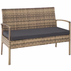 TecTake 403707 set mobili da esterno Marrone