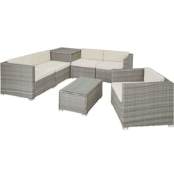 TecTake 403724 set mobili da esterno Grigio
