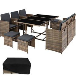 TecTake 403731 set mobili da esterno Marrone