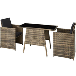 TecTake 403733 set mobili da esterno Marrone