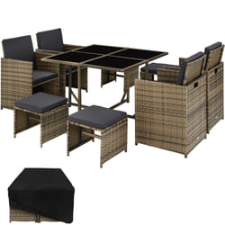 TecTake 403735 set mobili da esterno Marrone