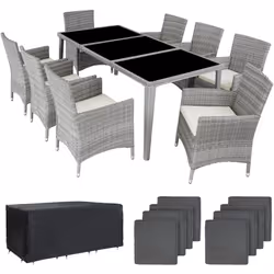 TecTake 403752 set mobili da esterno Grigio