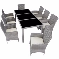 TecTake 403752 set mobili da esterno Grigio - Vista aggiuntiva 4