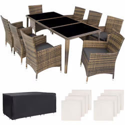 TecTake 403753 set mobili da esterno Marrone