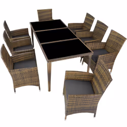 TecTake 403753 set mobili da esterno Marrone - Vista aggiuntiva 4
