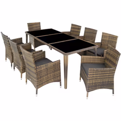 TecTake 403753 set mobili da esterno Marrone - Vista aggiuntiva 6