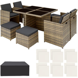 TecTake 403757 set mobili da esterno Marrone