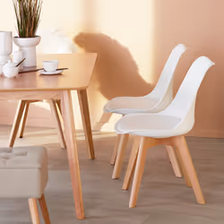 TecTake 403810, Bianco, 2 seduta(e)