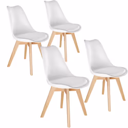 TecTake 403813, Bianco, 4 seduta(e)