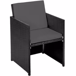 TecTake 403819 set mobili da esterno Nero