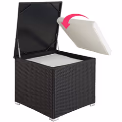 TecTake 403828 set mobili da esterno Nero