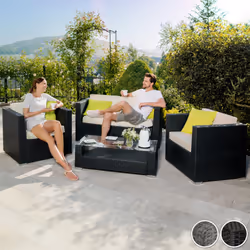 TecTake 403843 divano 4 seduta(e) Grigio
