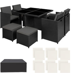 TecTake 403844 set mobili da esterno Nero