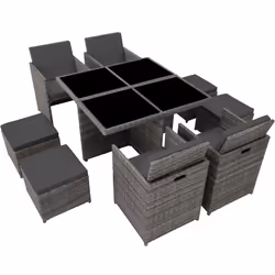 TecTake 403846 set mobili da esterno Grigio - Vista aggiuntiva 8