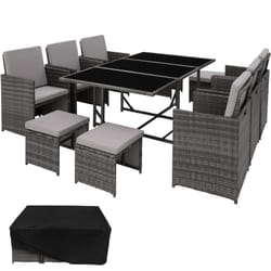 TecTake 403867 set mobili da esterno Grigio