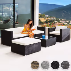 TecTake 403880 set mobili da esterno Grigio