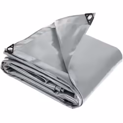 TecTake 403943, Grigio, Poliestere, Cloruro di polivinile (PVC)